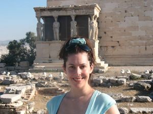 Michelle Moran in Greece